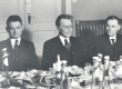 Eesti Kirjanduse Seltsi jõuluõhtu 1936. Jaan Roos, Friedebert Tuglas, Eduard Schönberg - KM EKLA