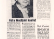 Hella Wuolijoki, tema kohta: J. Pennanen "Hella Wuolijoki kuollut", "Vapaa Sana" 3. II 1954 - KM EKLA