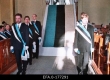 Üliõpilaskorporatsioonide esindajad auvalves 113 aastat vana Eesti Üliõpilaste Seltsi lipu juures Kaarli kirikus Eesti Vabariigi 80.aastapäeva jumalateenistusel. (24.02.1998) - EFA