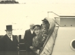 President K. Pätsi külaskäik Soome, saabumine Helsingisse, ees K. Päts ja kolonel Grabbi - KM EKLA