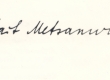 Mait Metsanurk allkiri. Vt.: Hugo Raudsepp, Mait Metsanurk ja tema aeg. Trt, 1929 - KM EKLA