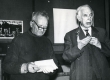 Villem Ernits ja Valmar Adams XX Kreutzwaldi päeval 1976. a. Kirjandusmuuseumis - KM EKLA