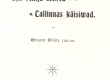 Vilde, Eduard, Kui Anija mehed Tallinnas käisivad, Tallinn, 1903, tiitelleht - KM EKLA