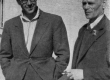 Henrik Visnapuu ja Pedro Krusten Geislingenis 1946. a. kevadel - KM EKLA