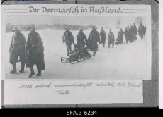 Saksa sõdurid teel Valgast Tartusse. 1918