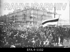 Eestlaste manifestatsioon Petrogradis. 1917