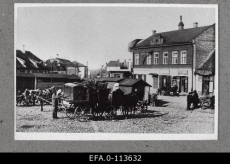 Postijaama plats Riia mäel. Tartu [enne 1917]