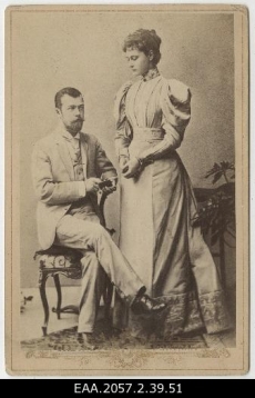 Tsaar Nikolai II abikaasaga. 1894