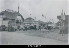 Vaade paviljonidele Eesti tööstuse ja kaubanduse näitusel Näituse väljakul. 1922
