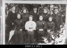 Grupp 1905.a. revolutsioonis osalenuid Tallinnas.