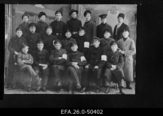 Võru linnakooli õpilased - esimesed militsionäärid Võrus 1917.a.