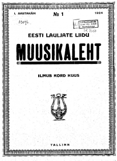 Muusikaleht ; 1 1924