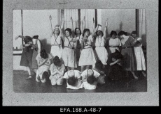 Tartu Kristlike Noorte Naiste Ühingute Liidu Saksa Tüdrukute Reservi liikmed. 1924