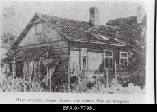 Maja Aruküla jaama juures, kus toimus Eestimaa Kommunistliku Partei kolmas kongress.	1922