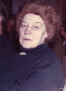 Betti Alver Tartu kirjanduspäeval 19.11.1976 Kirjandusmuuseumis