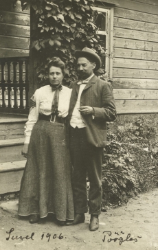 August ja Johanna Kitzberg Pöögles 1906. a. suvel