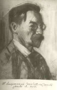 August Kitzberg. H. Laipmani (A. Laikmaa) portree, 1915