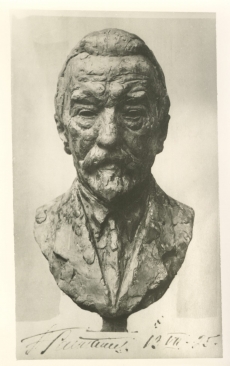 F. Sannamees. August Kitzbergi büst [1925]