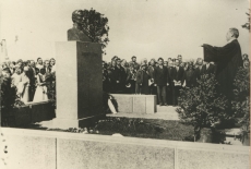 August Kitzbergi mälestussamba õnnistamine Tartu Maarja kalmistul [1930]