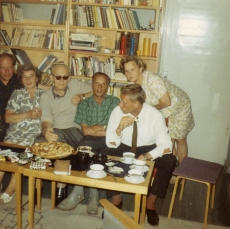 Vasakult: Jaan Kross, Kersti Merilaas, August Sang, Paul Rummo, Uno Laht, Ellen Niit 30.07.1969