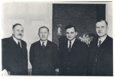 Bernhard Linde, Anton Hansen Tammsaare, Juhan Parts ja Karl Anton