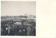 Anna Haava matus 17.III. 1957  ärasaatmine Tartu tänavatelt