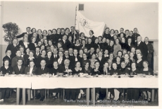 Tartu Naislaulu Seltsi lipu õnnistamise koosviibimiselt 20.02.1937. Teiste seas ka K. E. Sööt