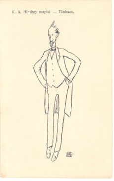 Jaan Tõnisson, Karl August Hindrey karikatuur