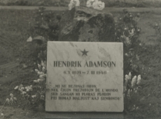 Hendrik Adamsoni haud Helme kalmistul (pärast korrastamist)