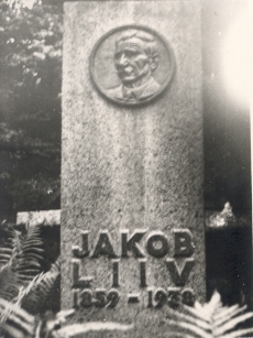 Jakob Liiv'i mälestustahvel Rakveres, 8 IX 1961