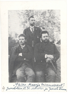 Väike-Maarja triumviraat. Jakob Liiv, Otto Heinrich Münther ja Jakob Tamm