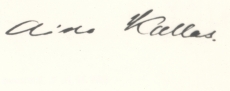 Aino Kalda allkiri 3. I 1919