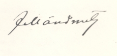 Jakob Mändmetsa allkiri 22. IV 1927