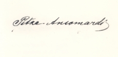 Pitka-Ansomardi allkiri 19. dets. 1900. Orig.: Fond 45 M 3:30, lk. 1/1 p.