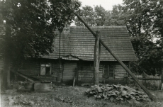 Karl Ristikivi lapsepõlvekodu Võipsi talu kõrvalhoone Paadremaa vallas 1966. a