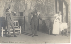 G. B. Shaw "Proua Warreni amet" "Estonias" [1912]. vasakult: Alfred Sällik (?), Paul Pinna, Netty Pinna