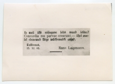 Hans Laipmanni (Ants Laikmaa) "Üleskutse". "Teataja" nr 256 - 17. nov. 1903, lk 2, veerg 1-2
