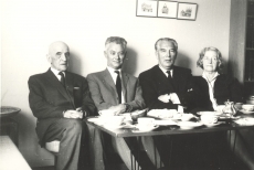 Artur Adson, Karl Ristikivi, Aleksis Rannit ja Marie Under 20.06.1964