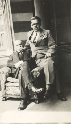 Oskar Kallas poeg Suleviga Londonis 1934. a