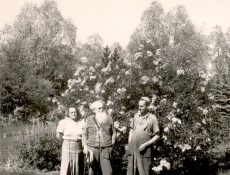 Juta Särgava, Ernst Peterson-Särgava ja Paul Särgava, juuli 1952