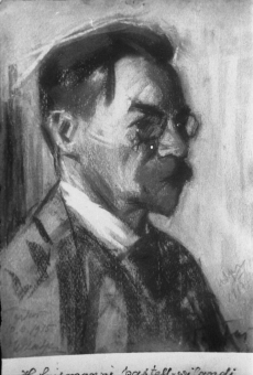 A. Laikmaa. August Kitzberg (pastell-visand, 1915)