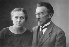 August Kitzberg abikaasaga 
