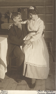 A. Kitzbergi "Püve talus" "Estonias" 1926. Ants Lauter (Jaan)ja Salme Peetson (Tiina)