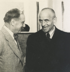 Artur Adson koos Herb Wellsiga Tallinnas 1930te aastate lõpus
