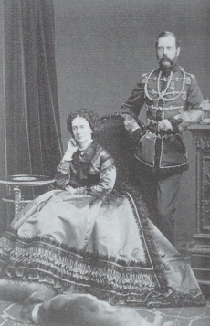 Aleksander II koos abikaasaga