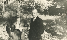 Jaan Kärner (paremal) oma venna Aleksandriga Kängsepal A. Kärneri 50. sünnipäeval 1936. a