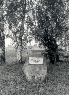 Friedebert Tuglase sünnikohta tähistav kivi (2. III 1886- )