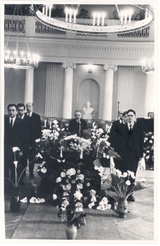 J. V. Veski matused TRÜ aulas, 31. III 1968