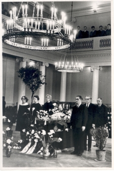 J. V. Veski matused TRÜ aulas, 31. III 1968