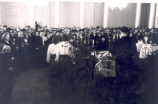 Anna Haava matusetalitus TRÜ aulas. 17.03.1957.a.